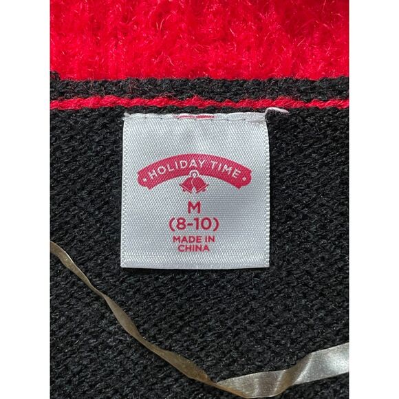 Holiday Time Santa Ugly Christmas Sweater Vest Women’s Medium 8-10 - Picture 12 of 12